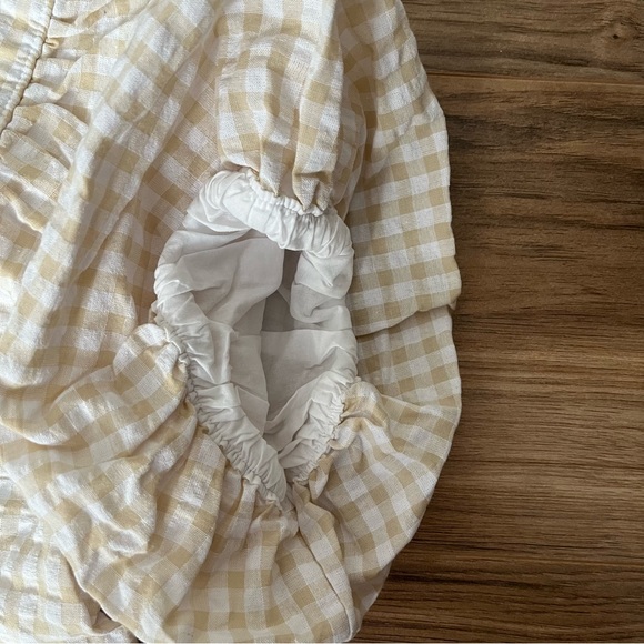 Old Navy Beige Checkered Top - Picture 6 of 6